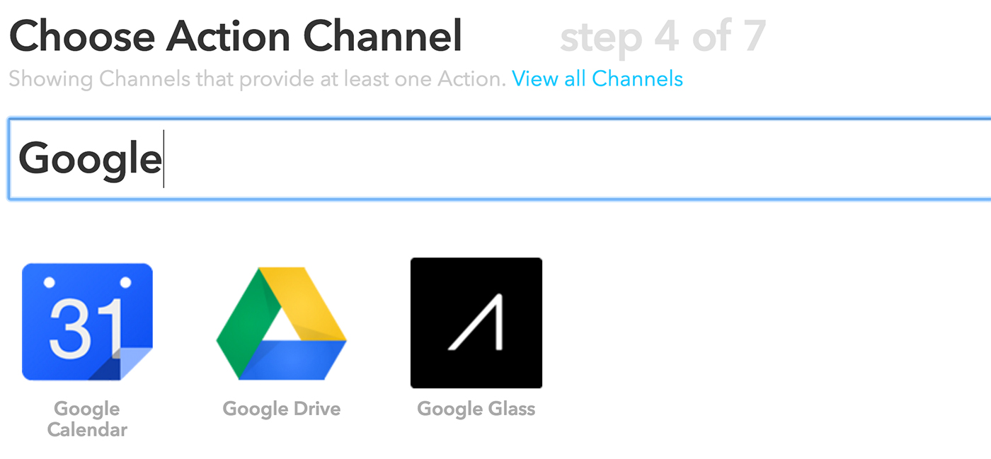 choose action channel