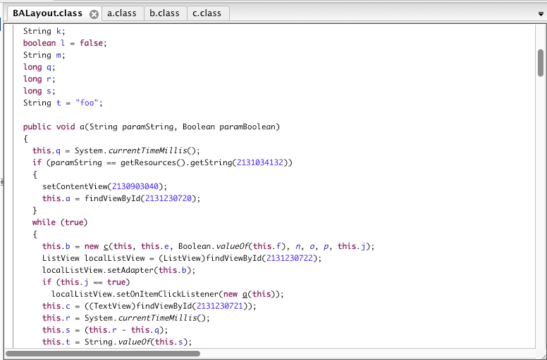 decompiled app with Proguard