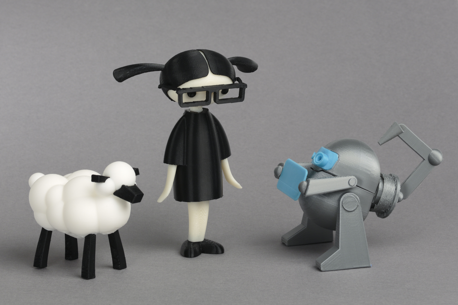 All of the characters from the book can be 3D printed. (Photo courtesy Carla Diana)