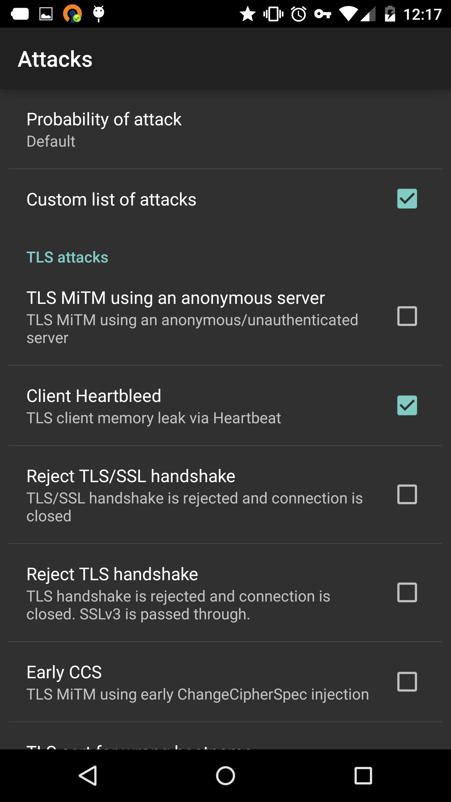 NoGoToFail attack menu