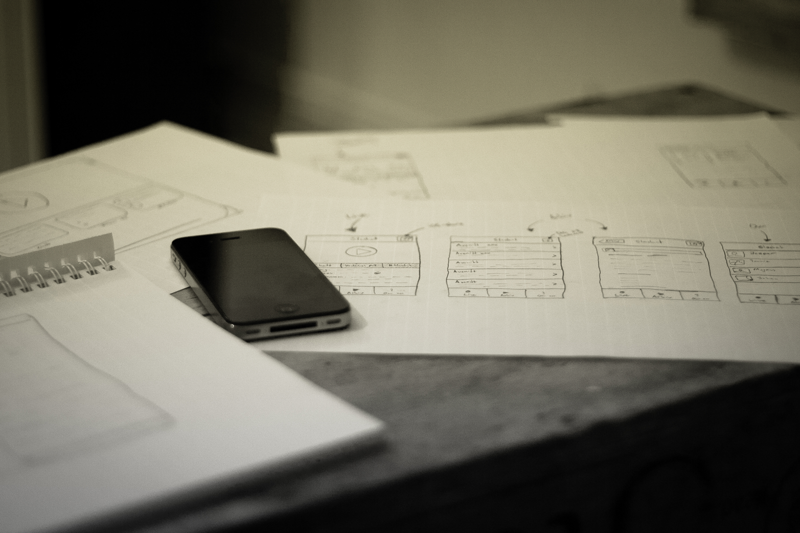Digital software and apps need initial paper prototypes to explore and try a variety of different directions for the design (photo courtesy of Flickr user Johan Larsson)