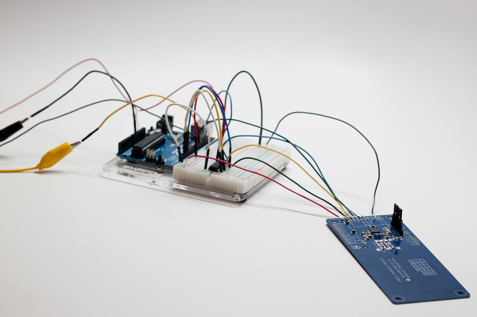 Component prototypes test high-level assumptions about which electronic parts are necessary for the product