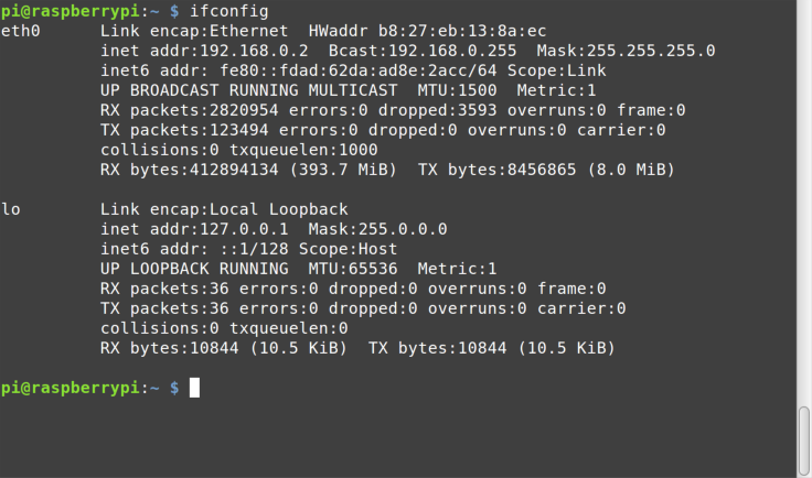 ifconfig command