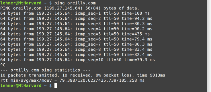 maximum ping console command