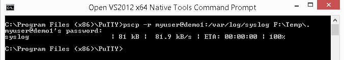 pscp command