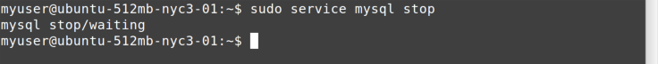 service stop command