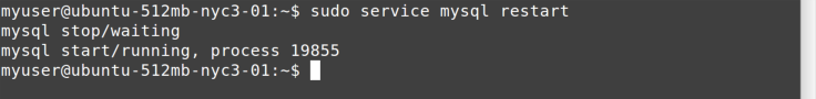 service restart command