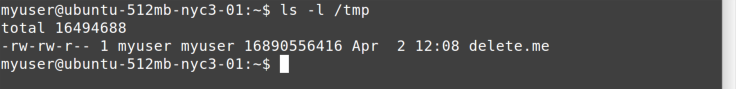 ls tmp command
